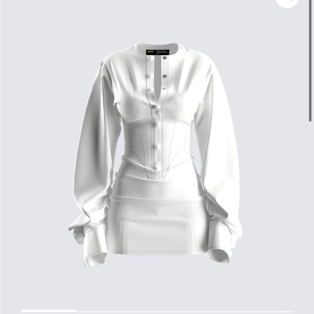 Finesse size small white dress